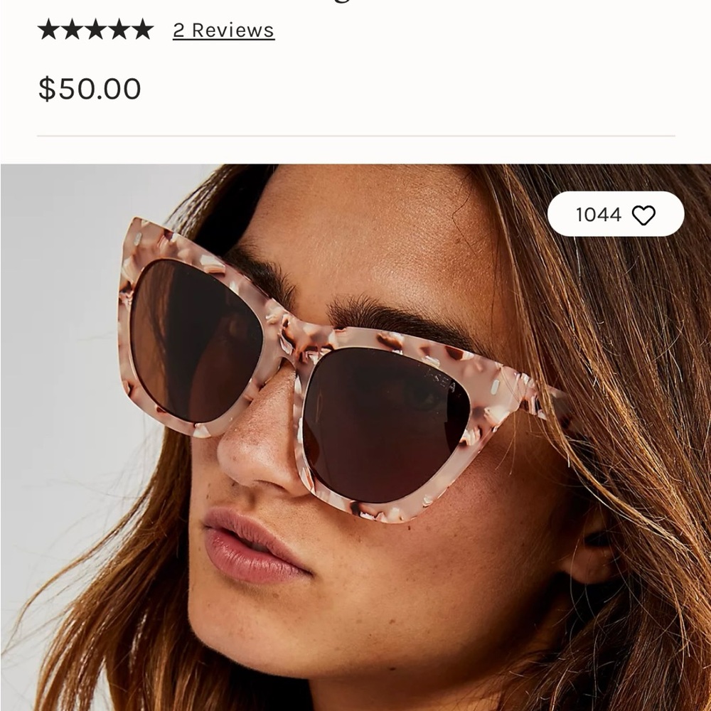 Free people Sunnys Beautiful marbleized frame. NWT really cute, selling  cheap